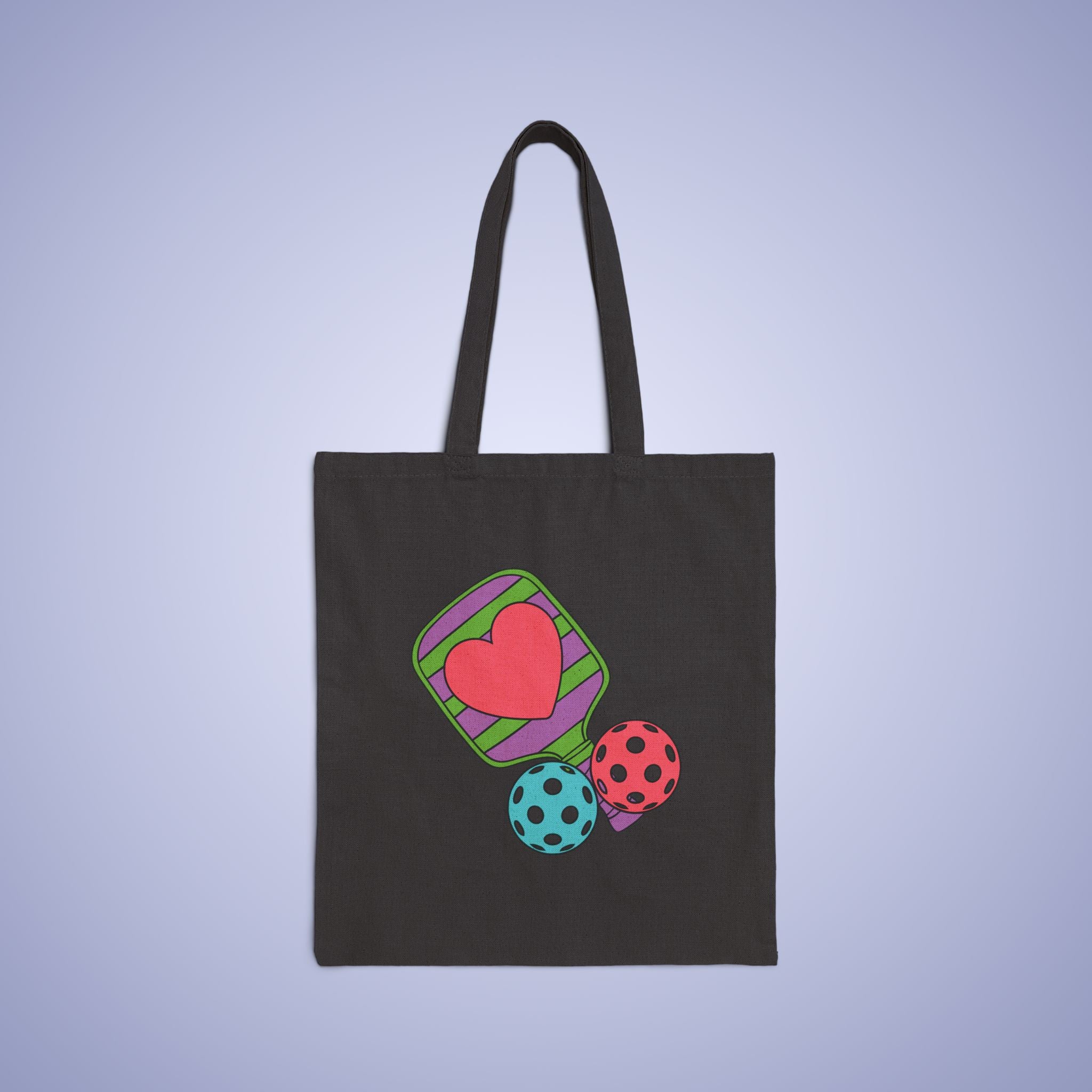 Pickleball Obsessed Graphic Design Cotton Canvas Gift Tote Bag