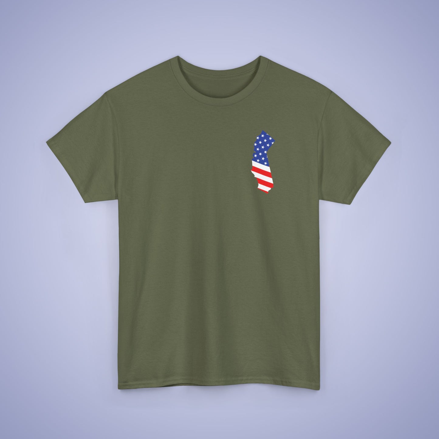 California Map Pocket Art Proud American Unisex T Shirt