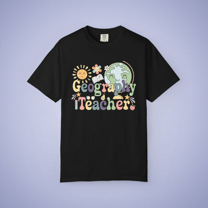 Geography Teacher T Shirt Retro Comfort Colors Unisex Back to School