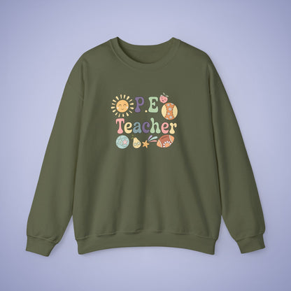 P.E Sports Teacher Crewneck Sweatshirt Retro Unisex Back to School