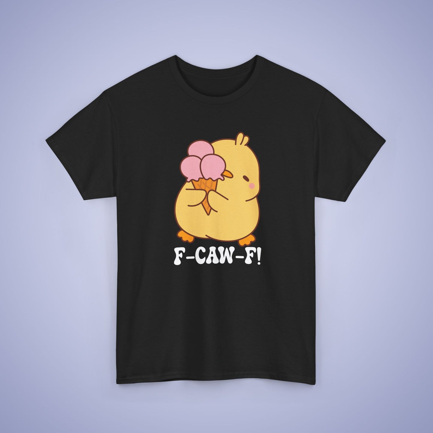 Ice Cream Lover F CAW F White Cute Funny Chick Unisex Chicken T Shirt