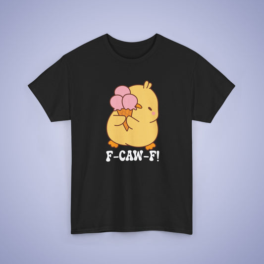 Ice Cream Lover F CAW F White Cute Funny Chick Unisex Chicken T Shirt