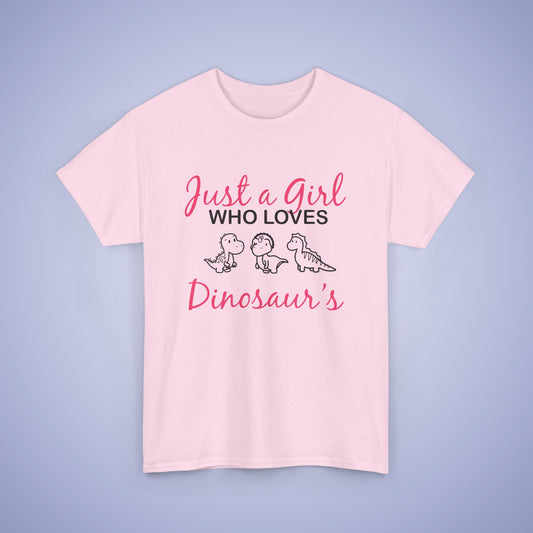 Just a Girl who Loves Dinosaurs Unisex T-Shirt