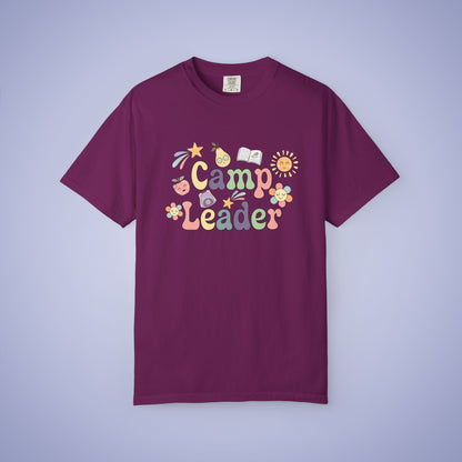 Camp Leader Teacher T Shirt Retro Comfort Colors Unisex Back to School