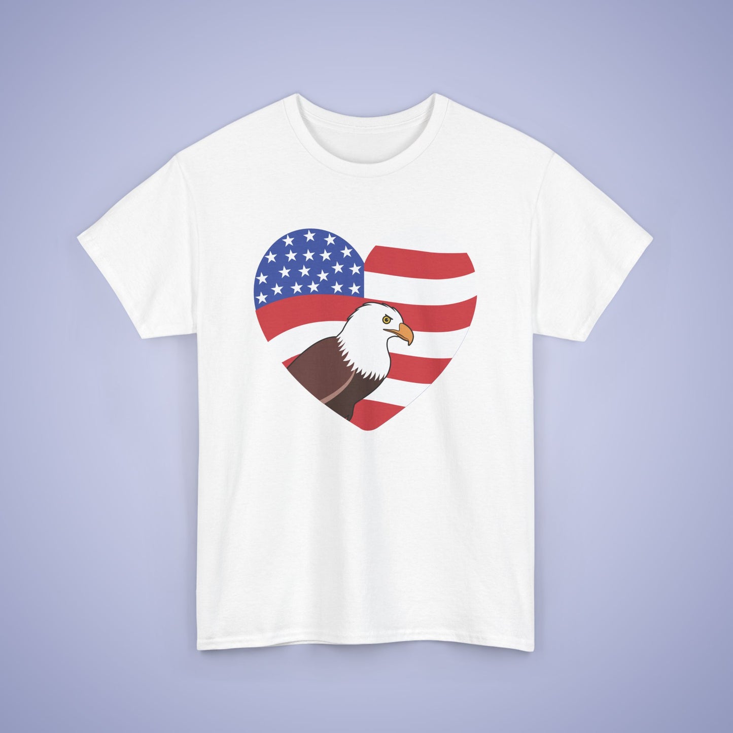 American Eagle Heart 250 Years of Freedom USA Celebration Unisex T Shirt