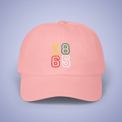 Juneteenth 1865 Embroidered Classic Dad Cap Unisex Coloured Embroidery