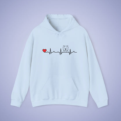 Dog Vet Hooded Sweatshirt Veterinarian Gift Double Sided Paw Prints