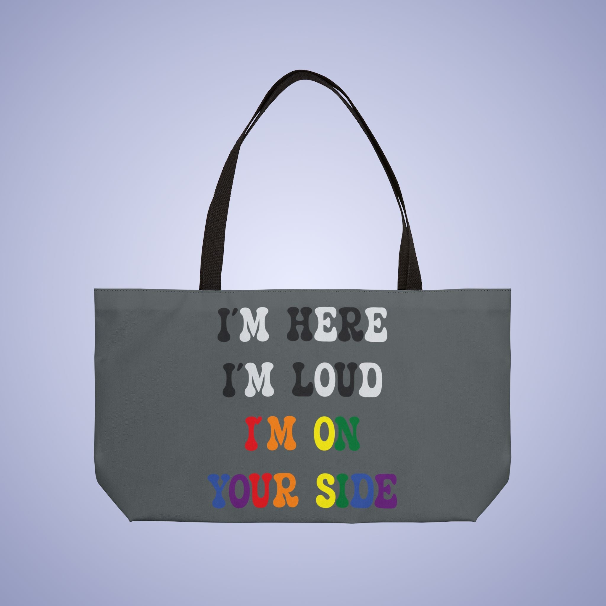 Straight Ally Pride Month Weekender Large Beach Bag Tote