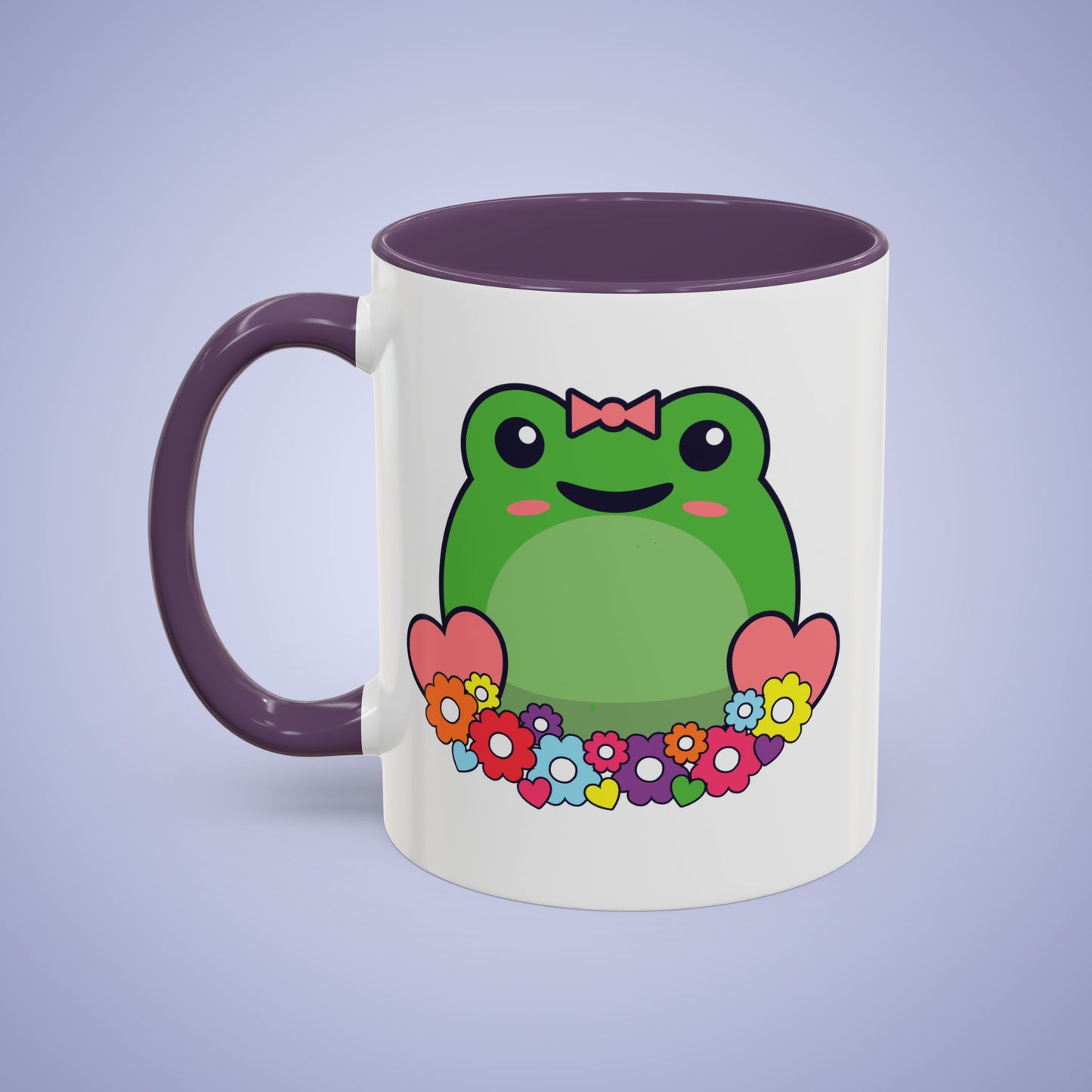 Flower Frog Lover Gift Coffee Mug Ceramic