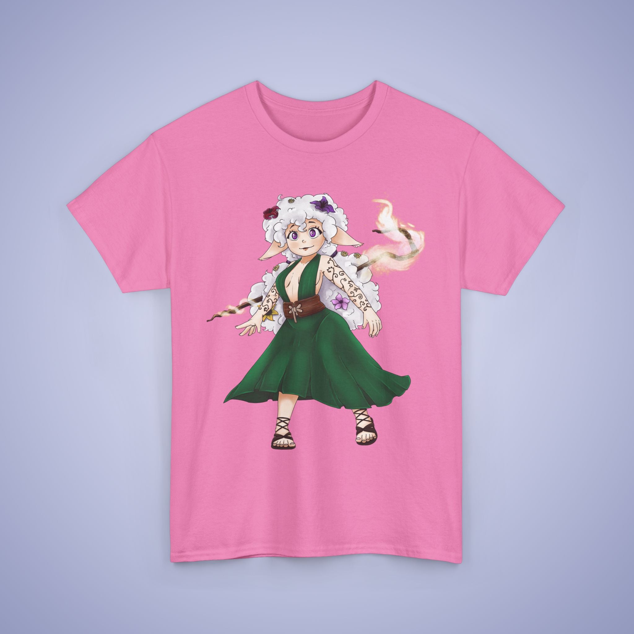 Woonina, Druid of the Sheep Unisex Oversized T Shirt