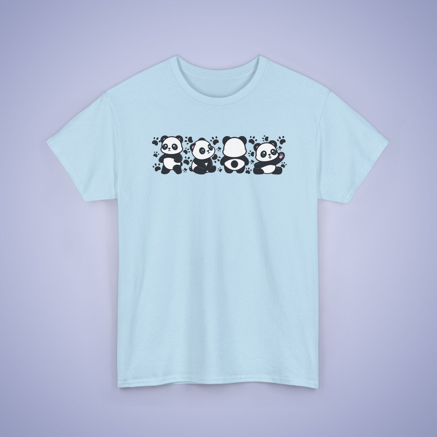 Panda's Paw Prints Graphic Tee National Panda Day Unisex T Shirt