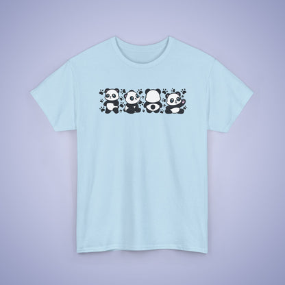 Panda's Paw Prints Graphic Tee National Panda Day Unisex T Shirt