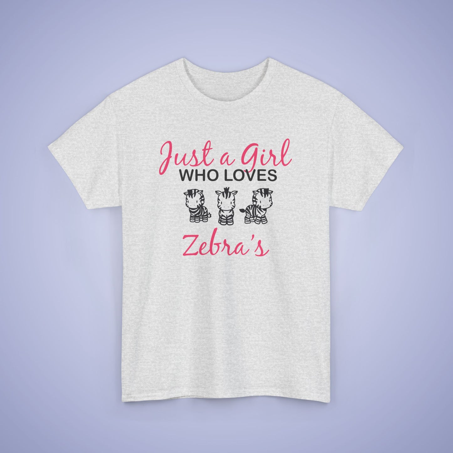 Just a Girl who Loves Zebras Unisex T-Shirt