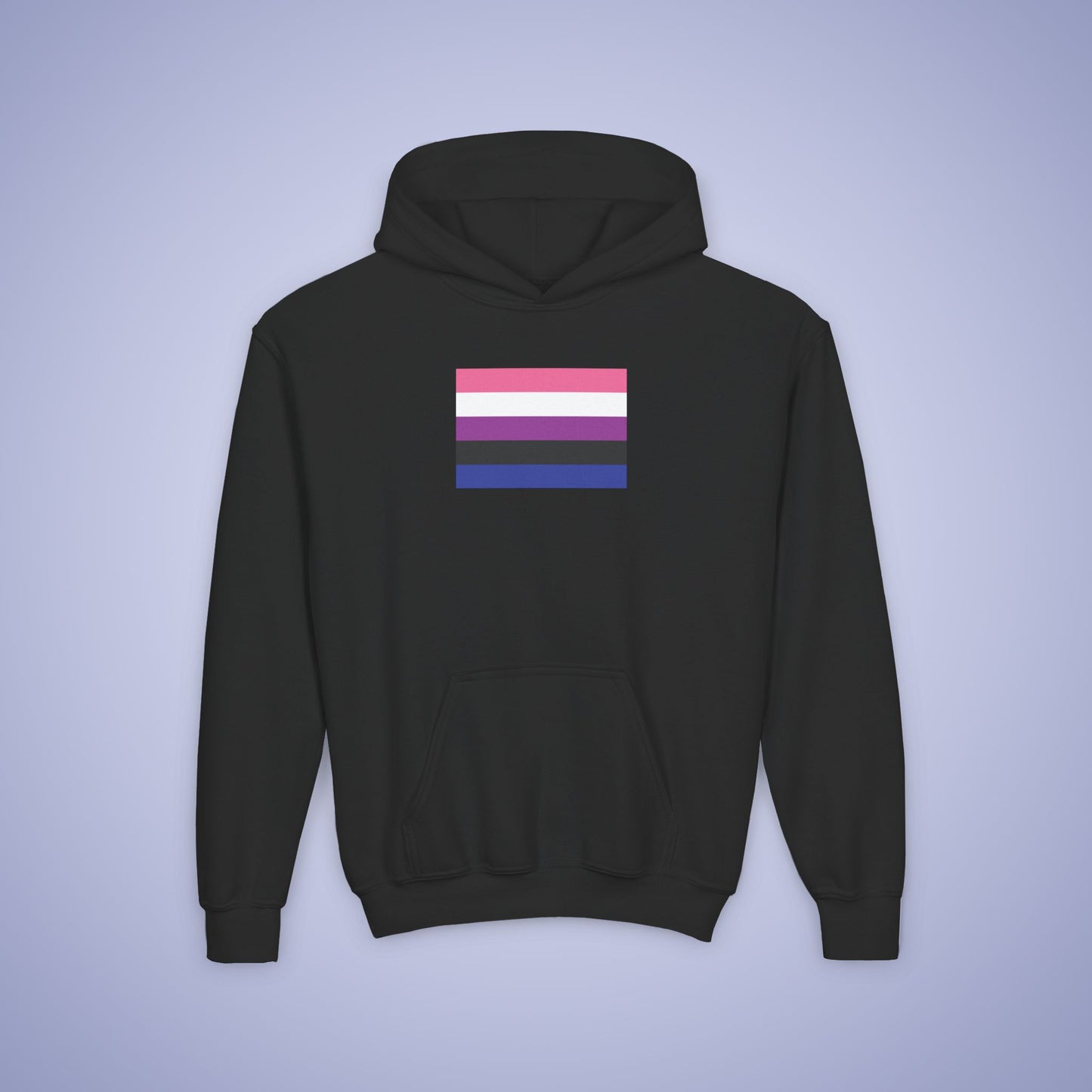Gender Fluid Pride Kids Cotton Hoodie LGBTQ Pride Month