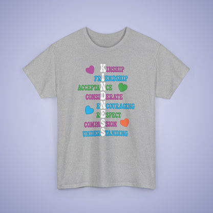 Kindness Wordgram Orange Unity Day Teachers T Shirt Unisex