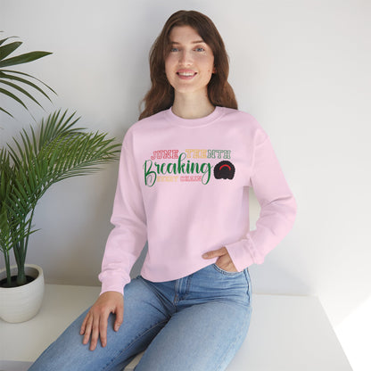 Breaking Every Chain Juneteenth Unisex Crewneck Oversized Sweatshirt