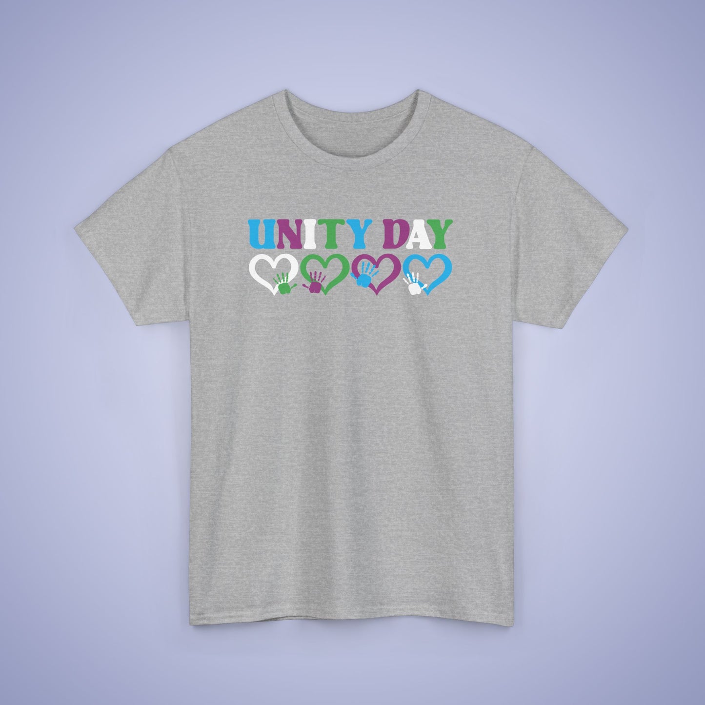 Hearts and Hands Orange Unity Day Teachers T Shirt Unisex