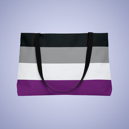 Asexual Pride Month Weekender Large Beach Bag Tote
