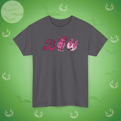Football BOO T-Shirt | Girly Coquette Halloween Design