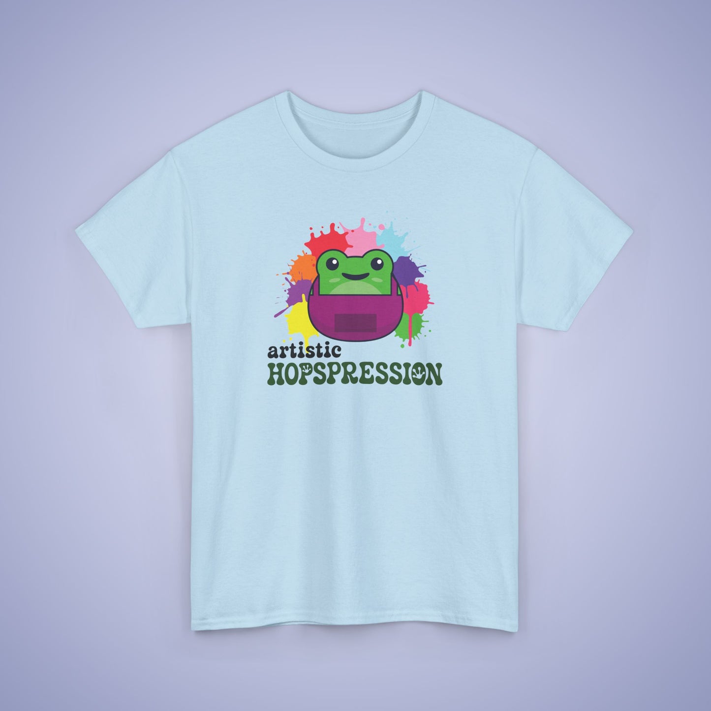 Artistic Hopspression Graphic Tee Frog Lover Artist Unisex T Shirt