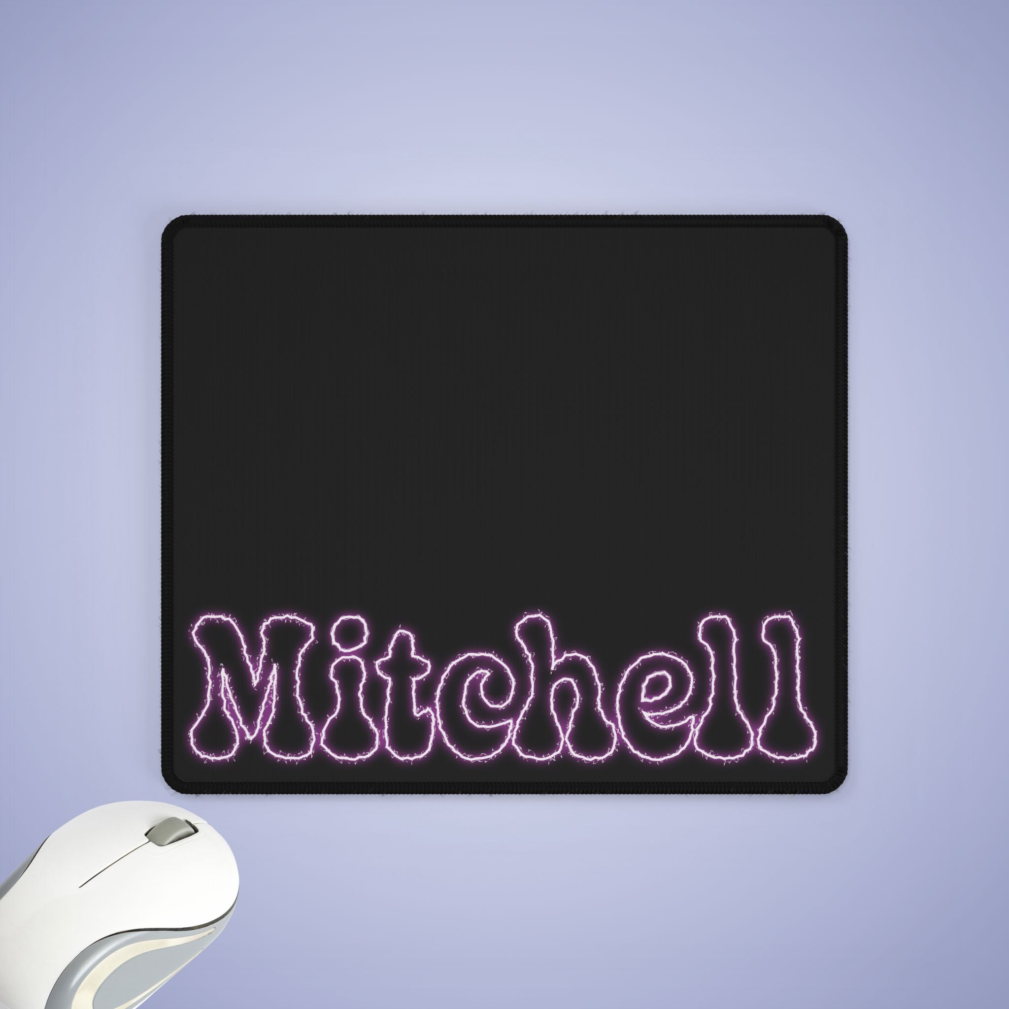 Electrocuted Pink Word Art Personalized with Your Name XXXXL Mouse Pad