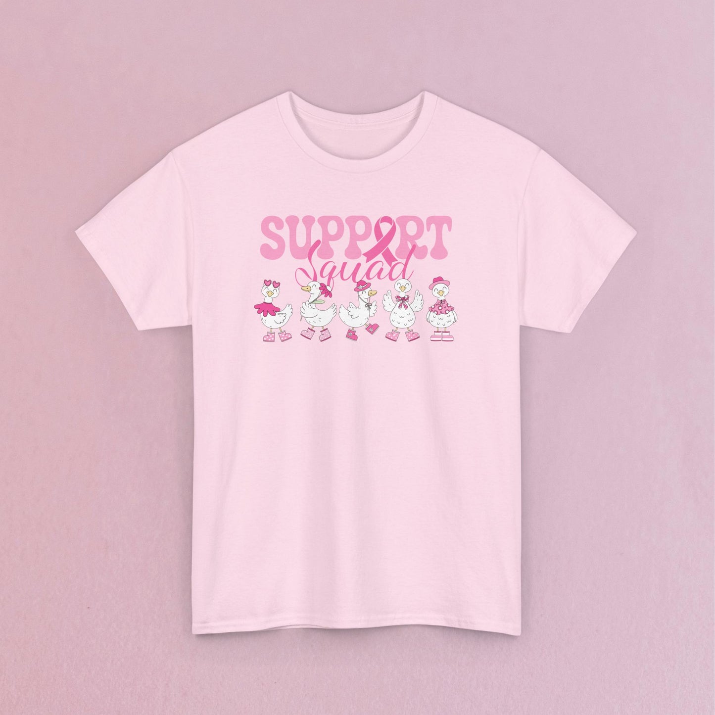Support Squad Silly Little Goose Breast Cancer Awareness Unisex T Shirt
