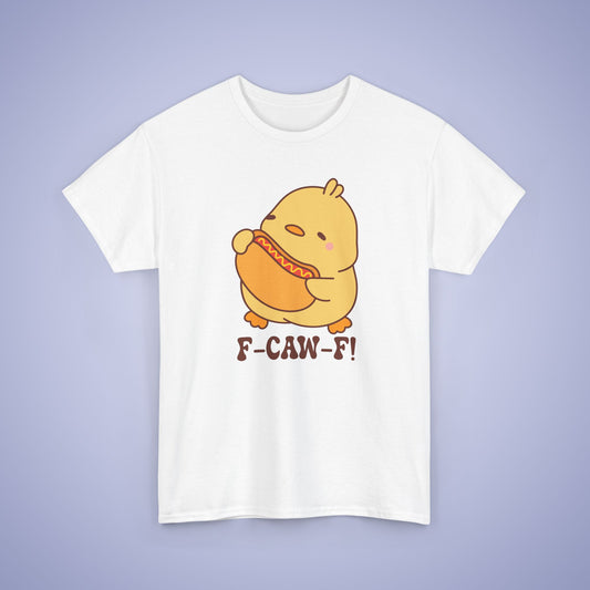 Hot Dog Lover F CAW F Cute Funny Chick Unisex Chicken T Shirt
