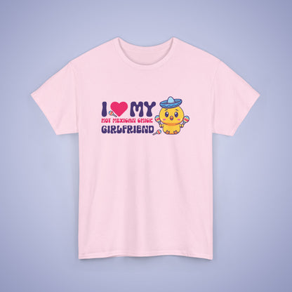 I Love My Hot Mexican Chick Girlfriend Cinco De Mayo Unisex Oversized T Shirt