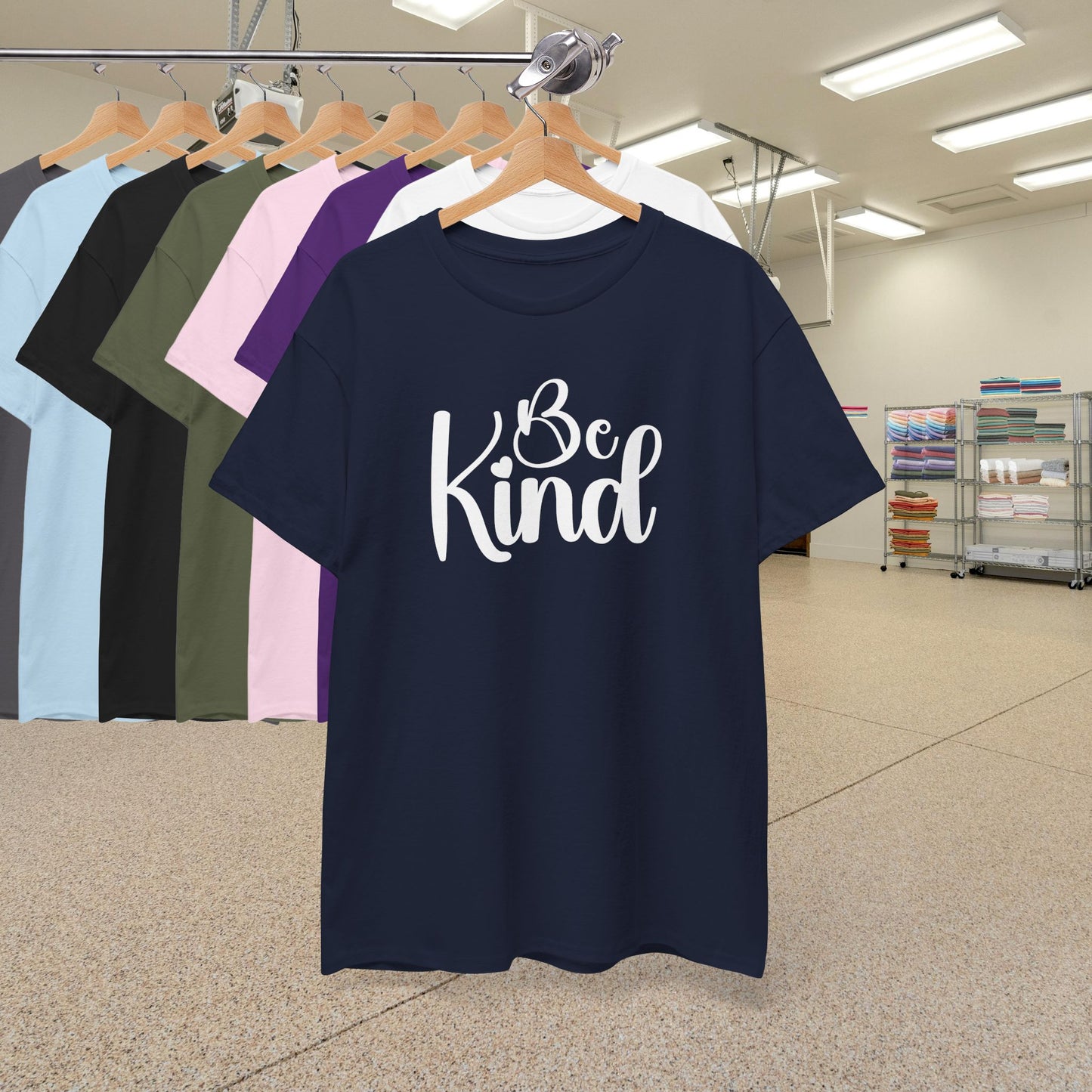 Be Kind Script Text White Unity Day Teachers T Shirt Unisex