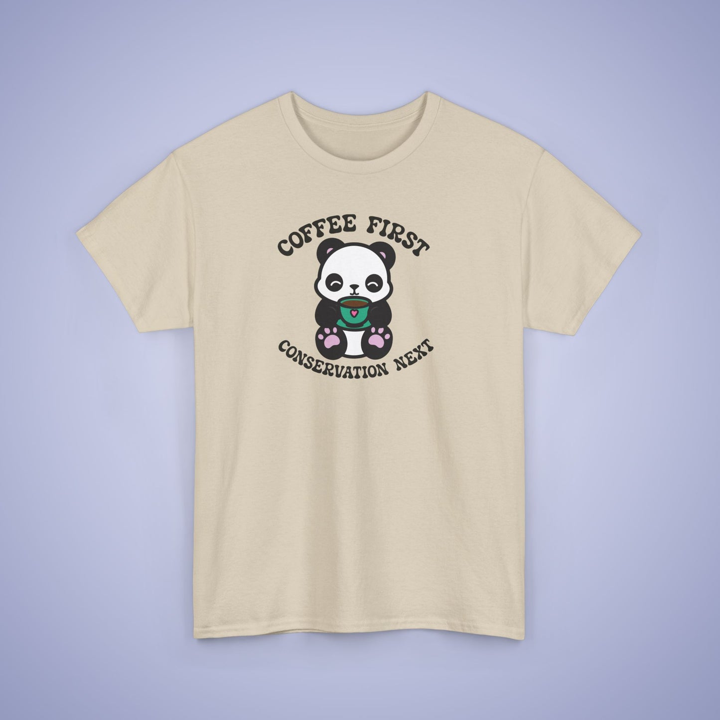 Coffee First Conservation Next National Panda Day Unisex T Shirt