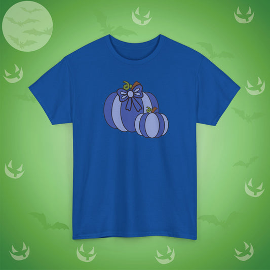 Thanksgiving Fall Inspired Halloween Blue Pumpkin Unisex T Shirt
