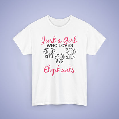 Just a Girl who Loves Elephants Unisex T-Shirt