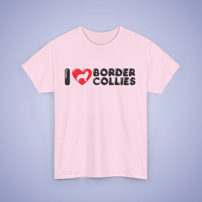 I Heart Border Collies Unisex T-Shirt