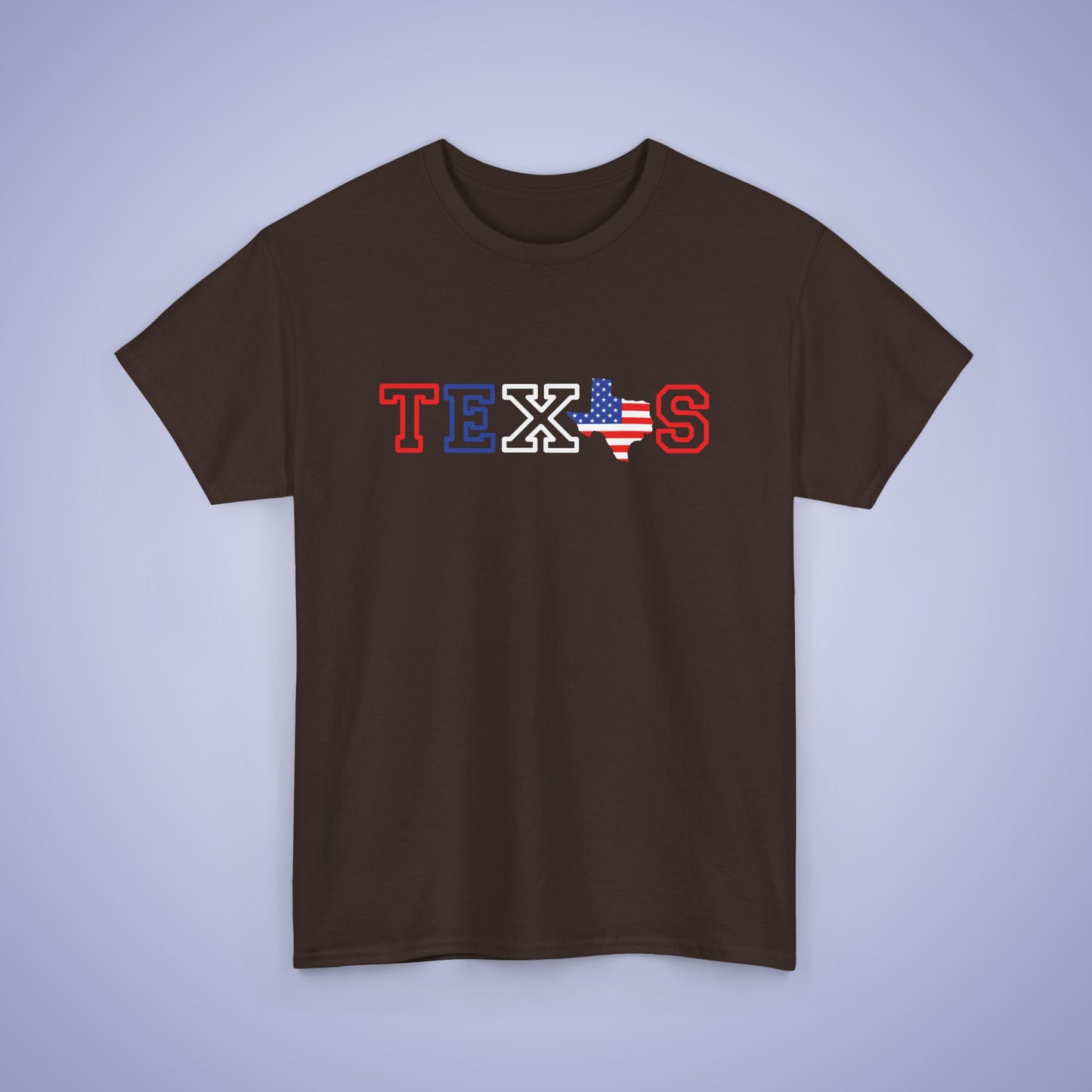 Texas Map Text Art Proud American Unisex T Shirt