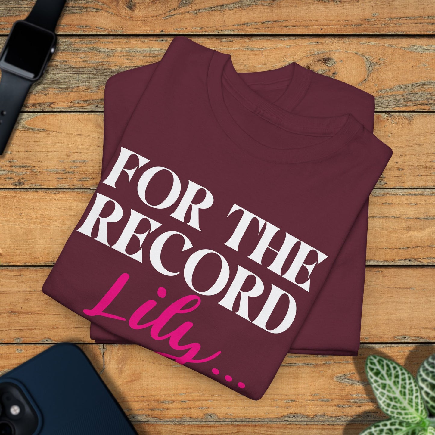 For The Record Lily I Dont Like Girls White Funny Legends of Blood Unisex T Shirt