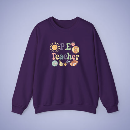 P.E Sports Teacher Crewneck Sweatshirt Retro Unisex Back to School