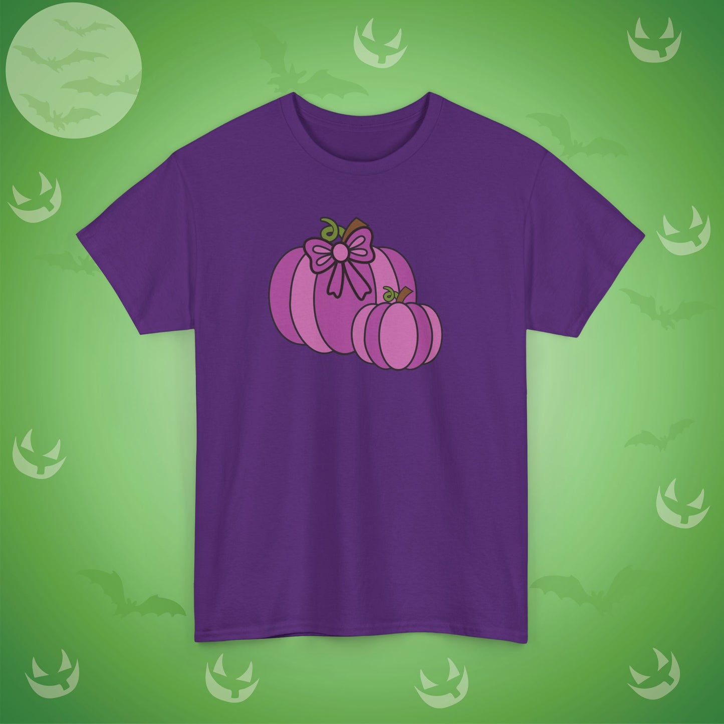 Thanksgiving Fall Inspired Halloween Purple Pumpkin Unisex T Shirt