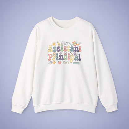 Assistant Principal Teacher Crewneck Sweatshirt Retro Unisex Back to School