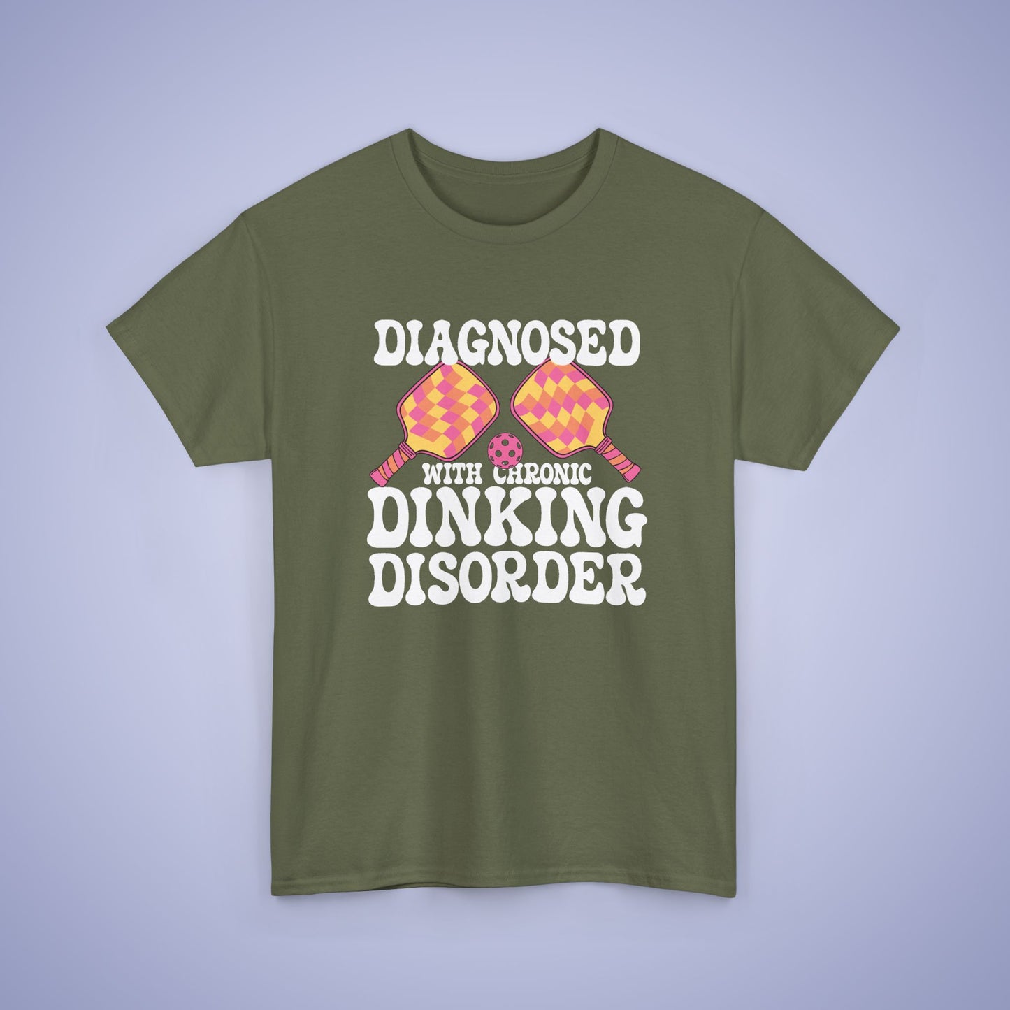 Diagnosed with a Chronic Dinking Disorder Funny Doctor Pickleball T Shirt White Graphic Design