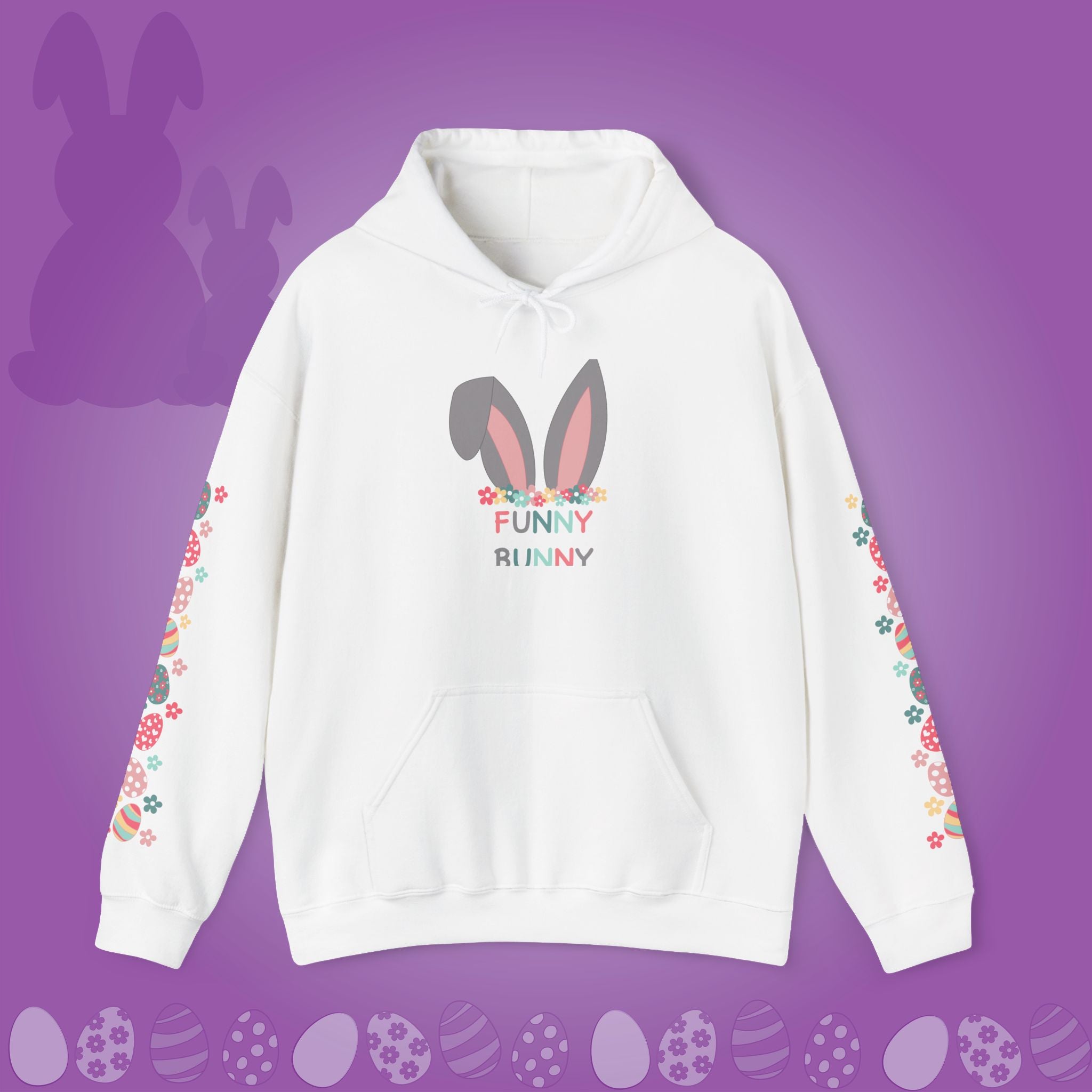Funny Bunny Easter Unisex Hoodie