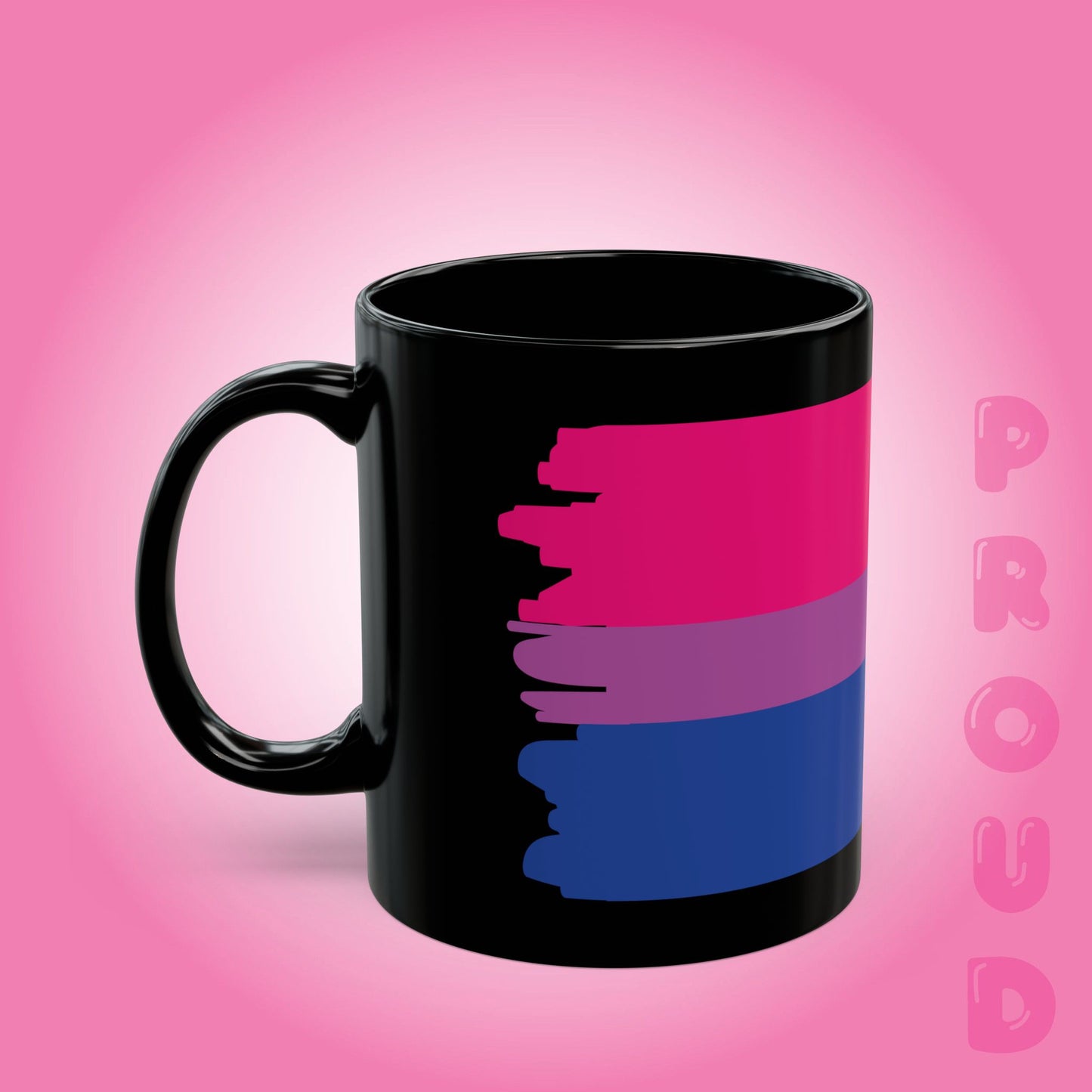 Bi Sexual Pride Month LGBTQ Black 11oz or 15oz Coffee Mug