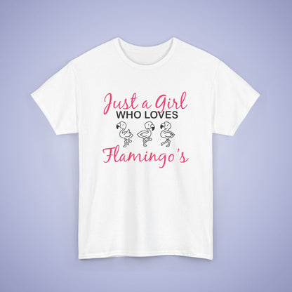 Just a Girl who Loves Flamingos Unisex T-Shirt