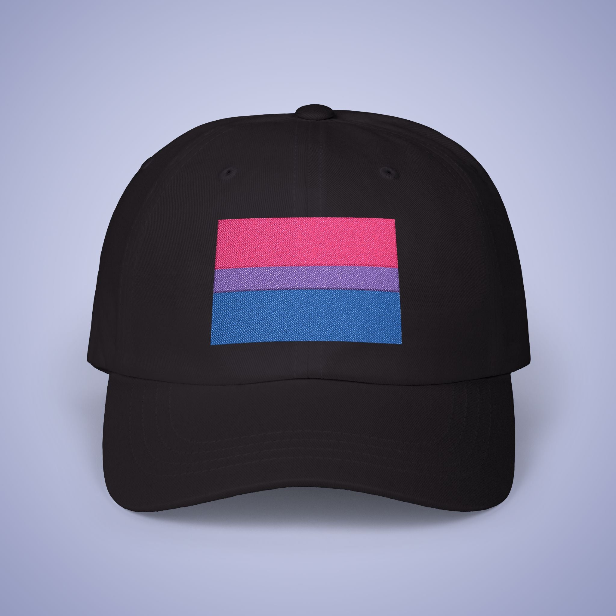 Bi Sexual Flag Pride Month Embroidered Classic Dad Cap Unisex Coloured Embroidery