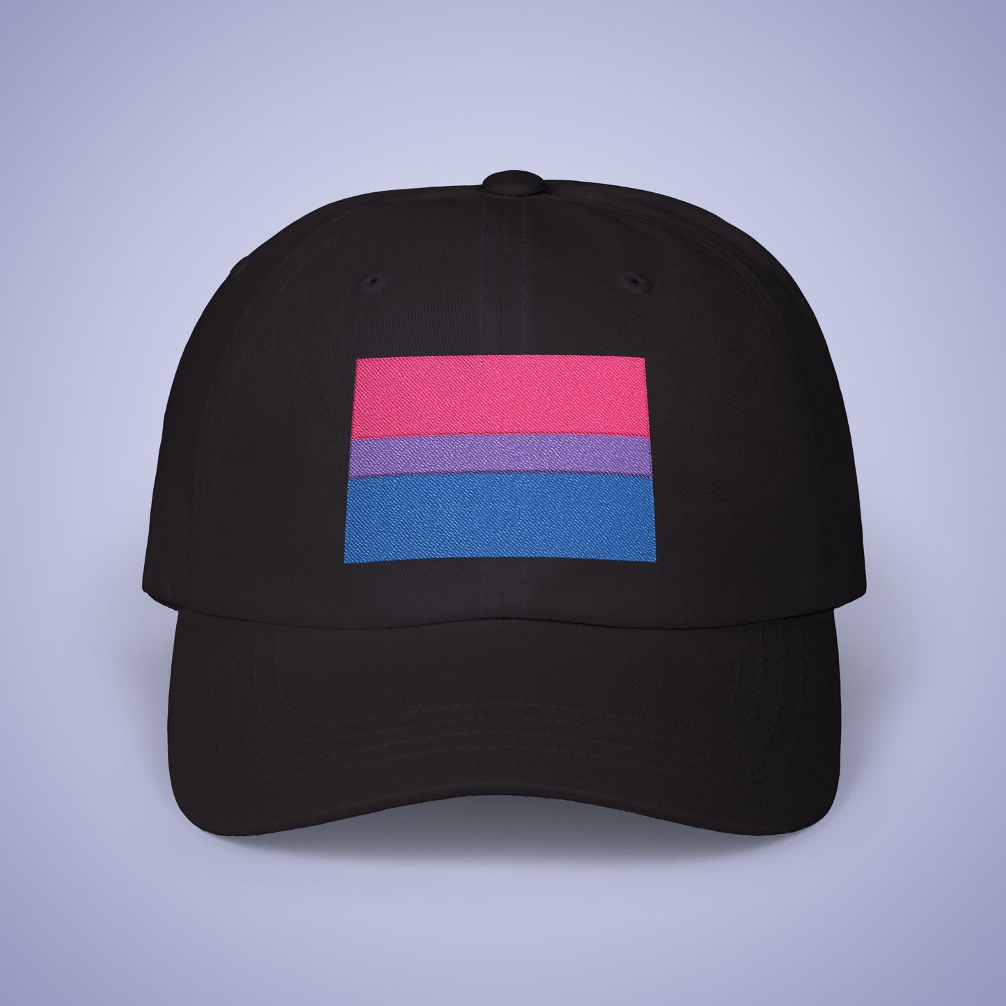 Bi Sexual Flag Pride Month Embroidered Classic Dad Cap Unisex Coloured Embroidery