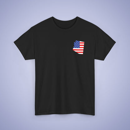Arizona Map Pocket Art Proud American Unisex T Shirt