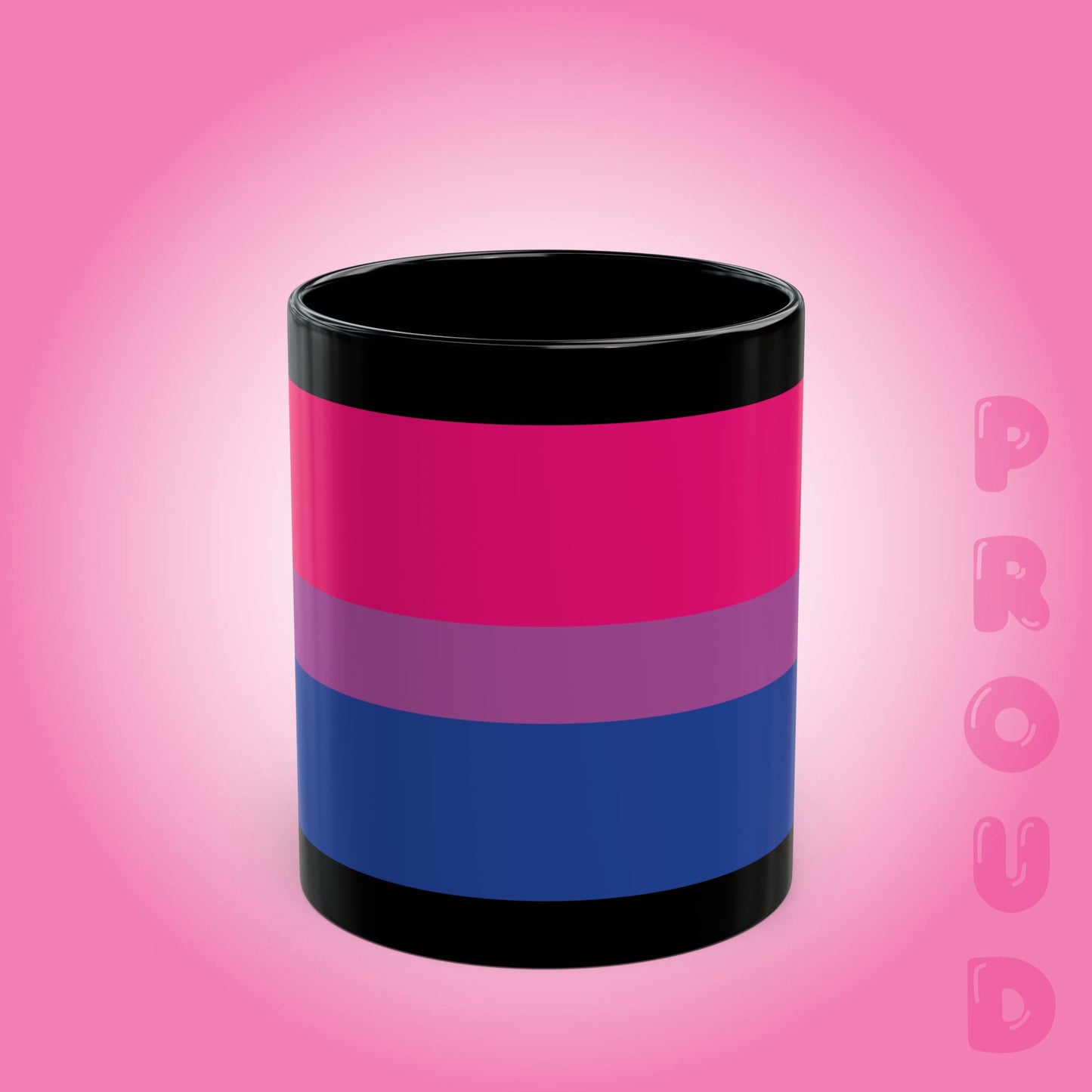 Bi Sexual Pride Month LGBTQ Black 11oz or 15oz Coffee Mug