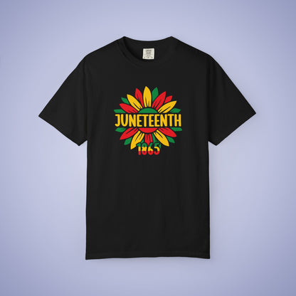 Flower Juneteenth 1865 Comfort Colors T Shirt Unisex