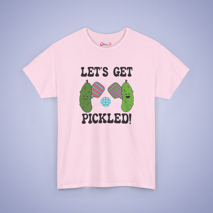 Lets Get Pickled Funny Pickleball Lover Gift Tee Graphic Design T Shirt