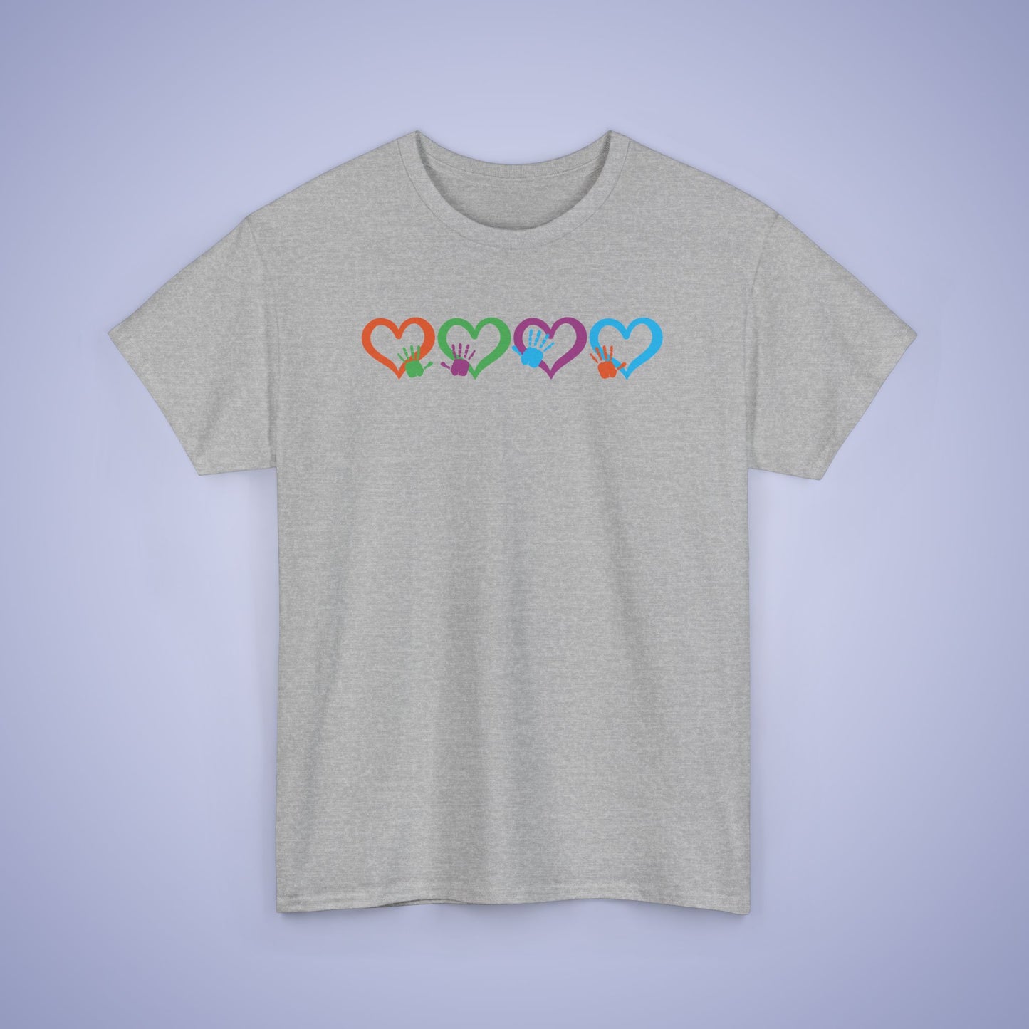 Hearts and Hands Graphic Unity Day Teachers T Shirt Unisex