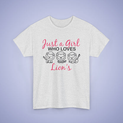 Just a Girl who Loves Lions Unisex T-Shirt